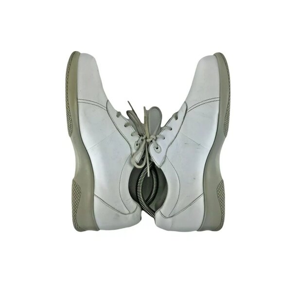 Munro Womens American White Leather Casual Lace Up Sneaker Shoes Size US 6 M - Picture 5 of 10